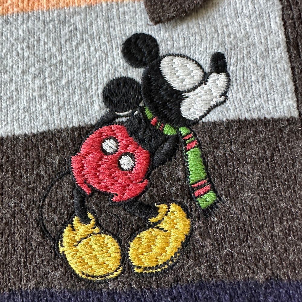 Moussy x Disney Series Mickey Minnie Striped Cropped Cardigan Sweater OS - Picture 4 of 7